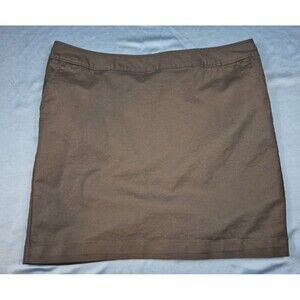 Merona Womens Black Solid Short Skirt Zip Pockets Size 18‎ Basic Office Siren